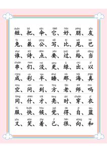【300字识字表】一年级上册语文