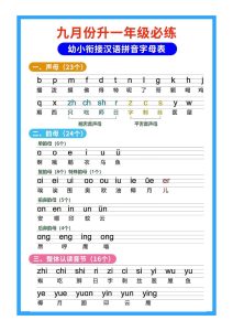 幼小衔接拼音